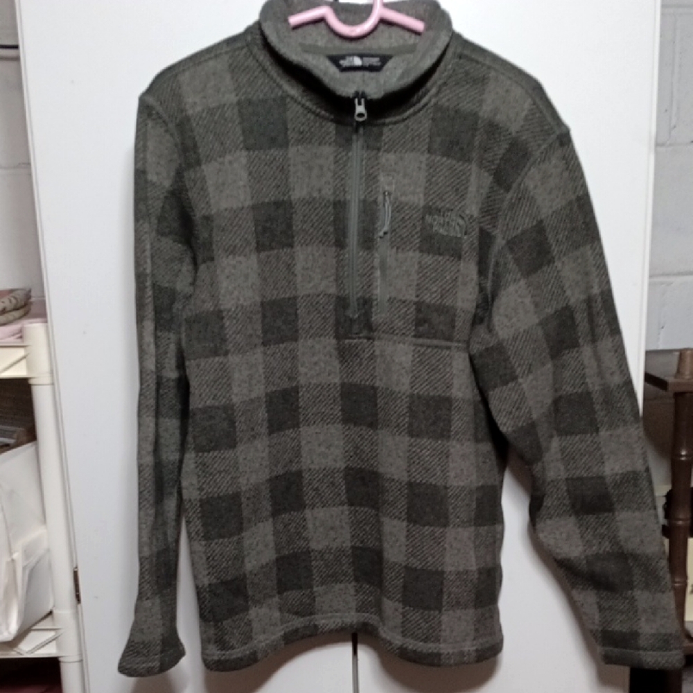 The North Face Gray Zip Up Sweater
